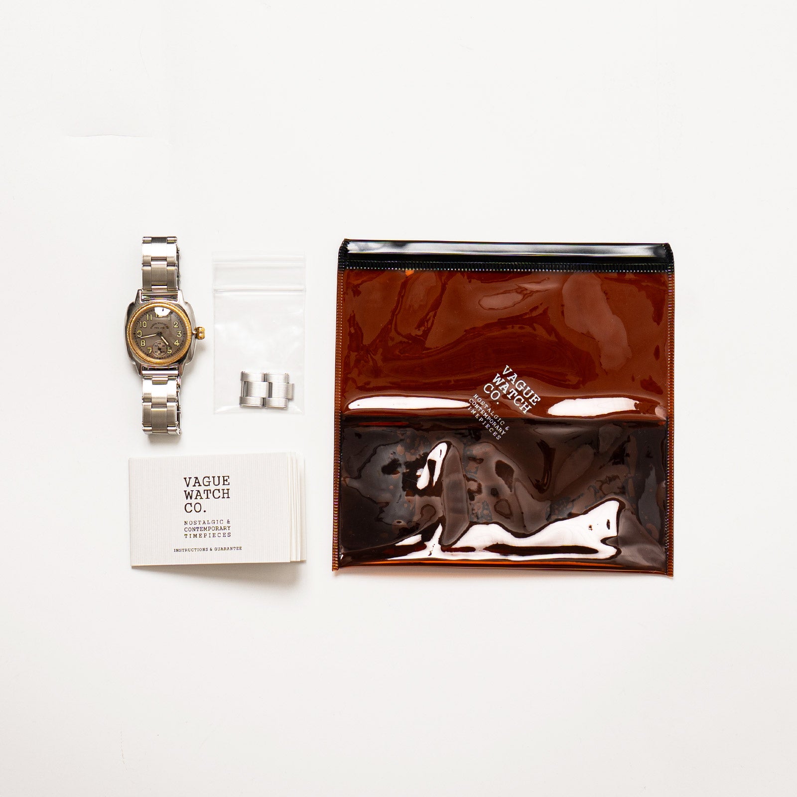 ヴァーグウォッチVAGUEWATCHCO.クッサンアーリーステンレスベルトシルバーメンズ