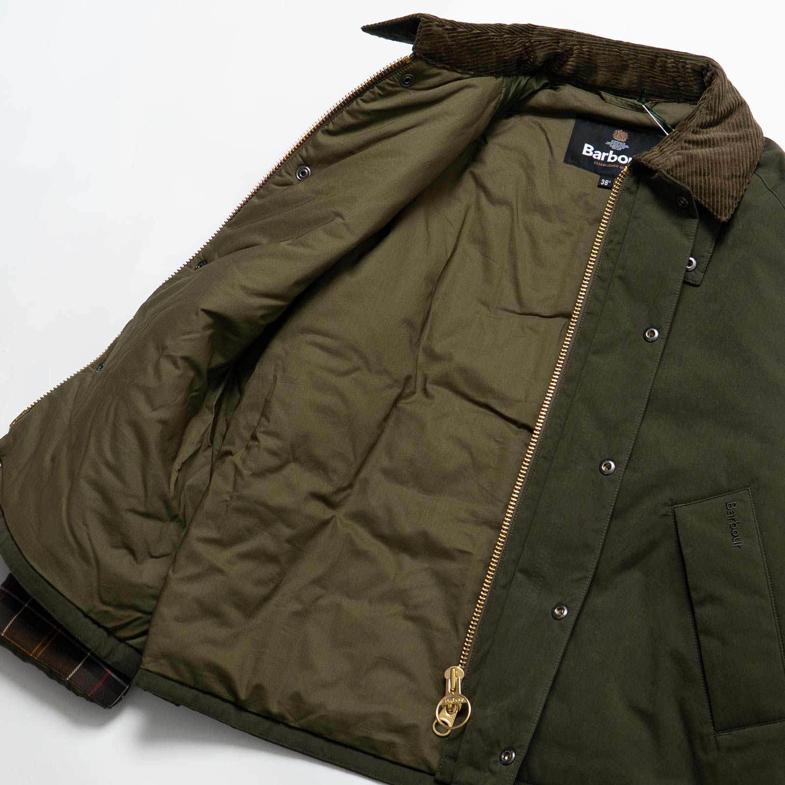 バブアーBarbourパデッドロールバックトランスポートジャケット