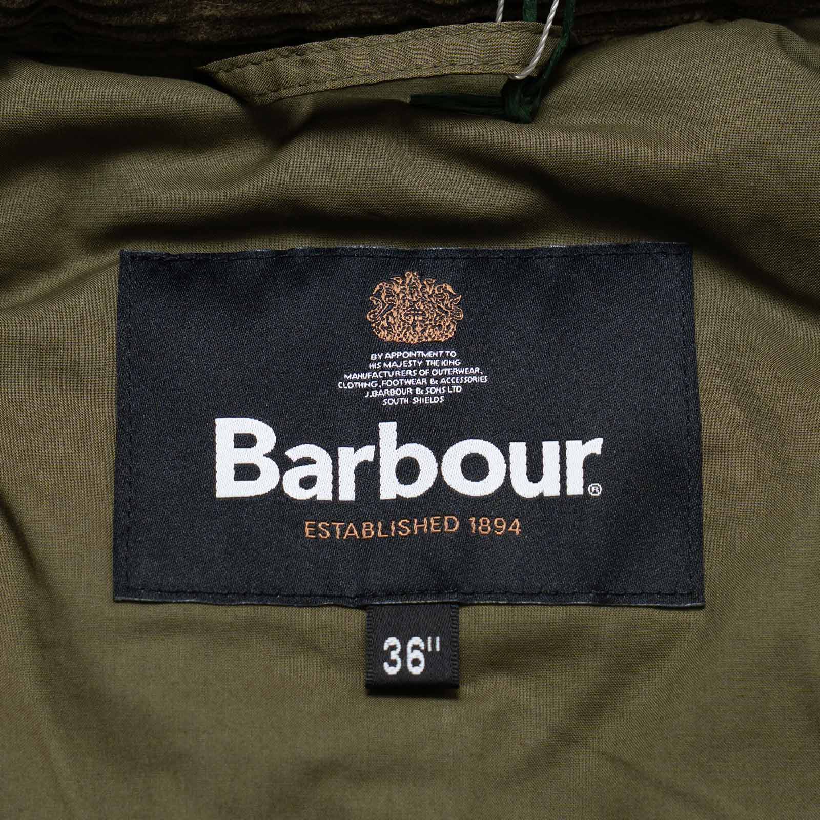 バブアーBarbourパデッドロールバックトランスポートジャケット